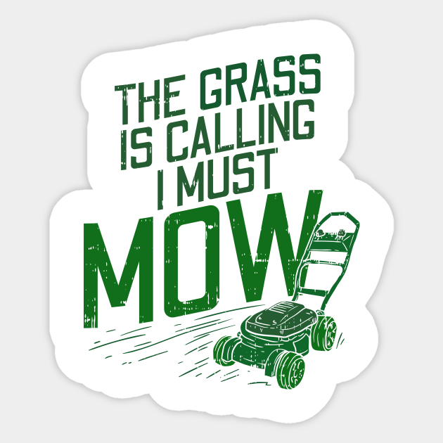 Lawn Mower Lawn Mower Sticker TeePublic